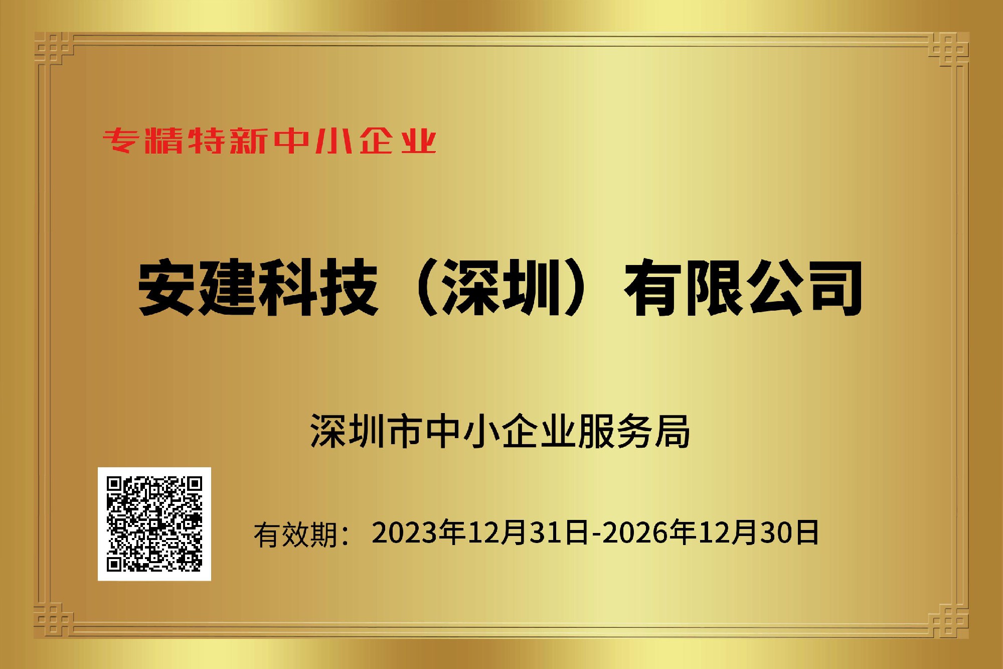 深圳市专精特新中小企业
